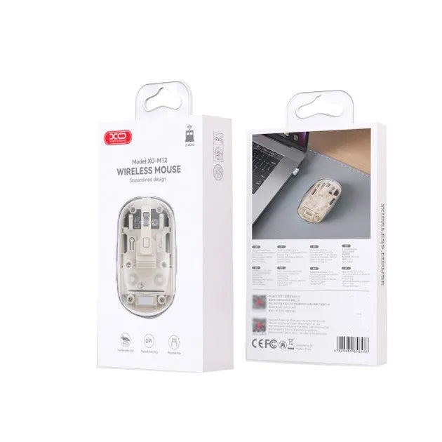 XO M12 Transparent Bluetooth Wireless Charging Mouse