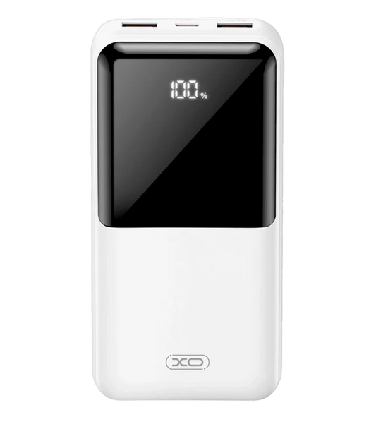 XO PR206 PD20W / QC22.5W Digital Display Fast Charge Power Bank 20000mAh-White