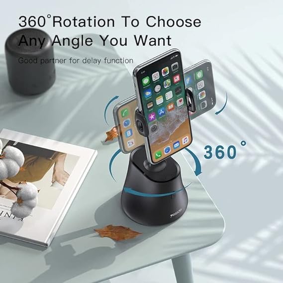YESIDO SF10 360 Degrees Rotation Smart AI Follow Gimbal Face Tracking Phone Holder Stand for Live Broadcast Video Recording.