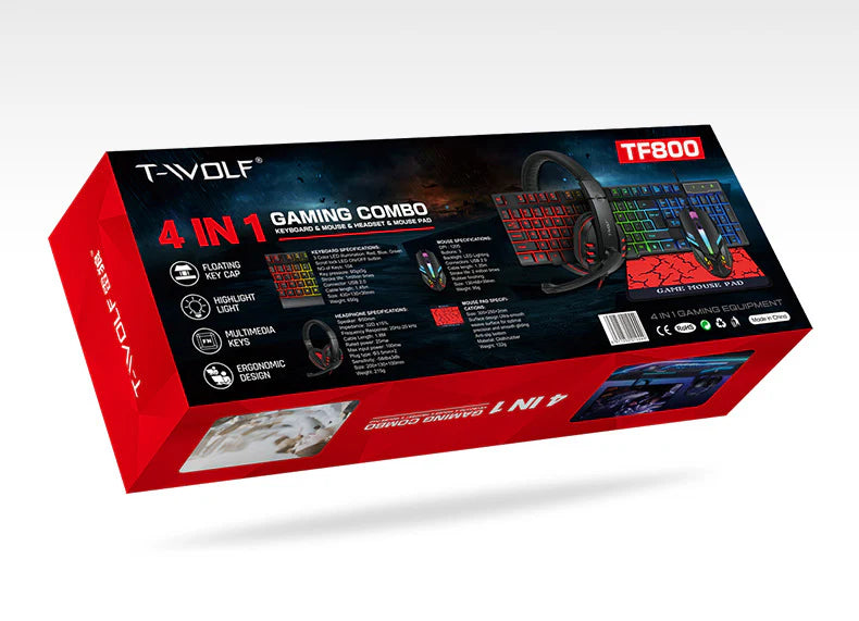 T-WOLF TF800 4 IN 1 Gaming Combo Set