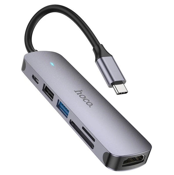 6 IN 1 USB-C MULTIFUNCTION ADPATER USB-C 60W -HB28