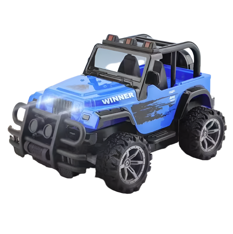 Remote Control Blue Color SUV Jeep Toy Car for Outdoor Play Usb