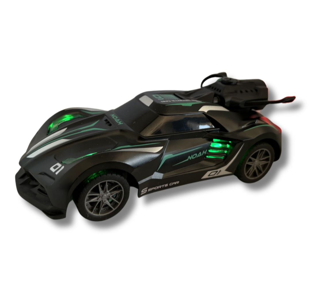 Remote Control Toy Car for Kids - Smoke-Generating - Red, Black