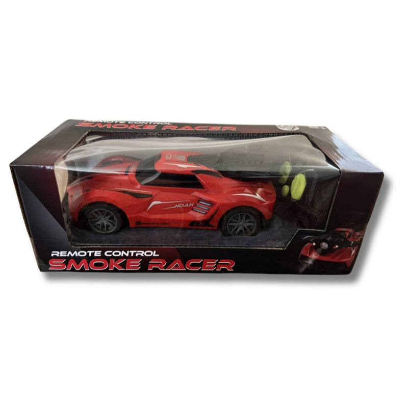 Remote Control Toy Car for Kids - Smoke-Generating - Red, Black