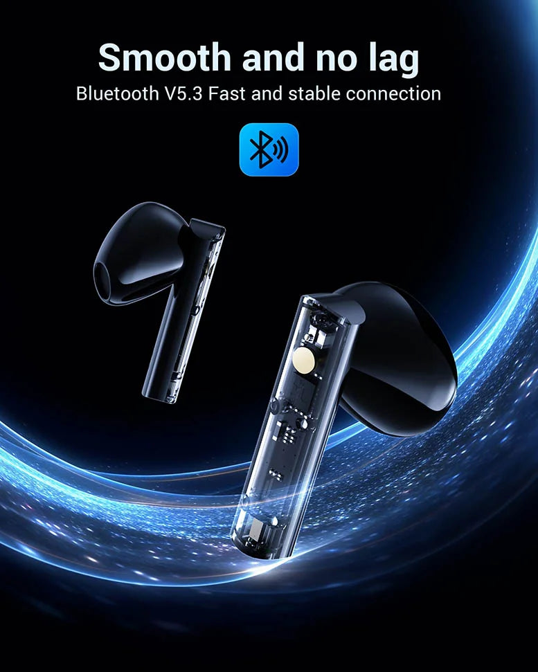 A27 See-through TWS BT Earbuds-Black