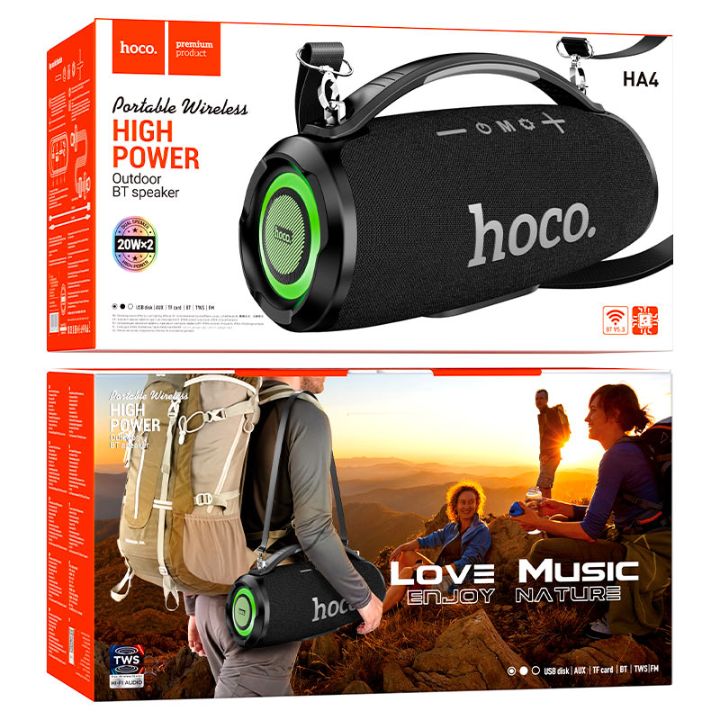 Hoco Wireless speaker “HA4 Surge” portable loudspeaker