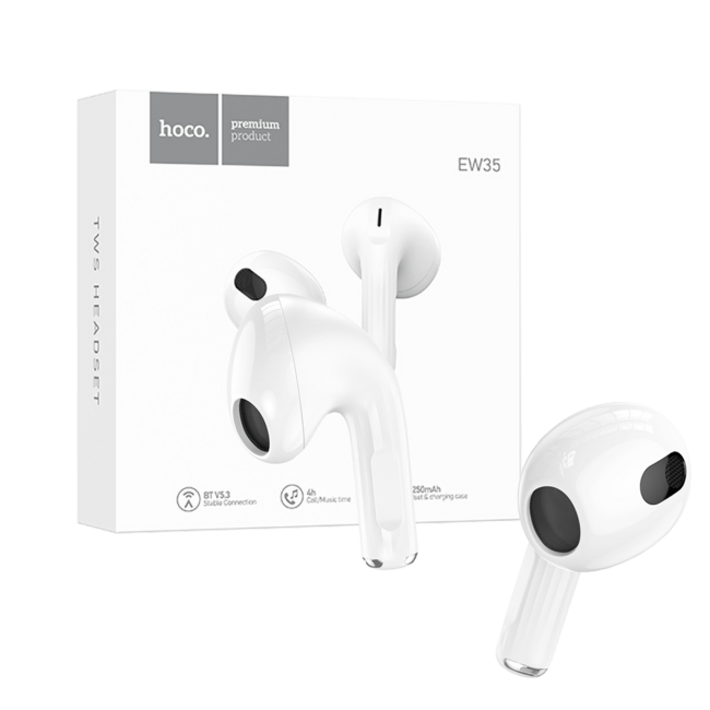 Hoco EW35 Sonido Bluetooth True Wireless Earbud, White