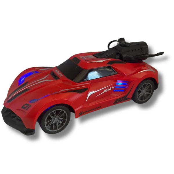 Remote Control Toy Car for Kids - Smoke-Generating - Red, Black