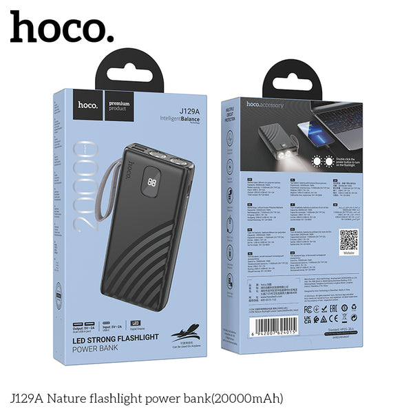 HOCO J129A FLASHLIGHT POWER BANK (20000mAh)